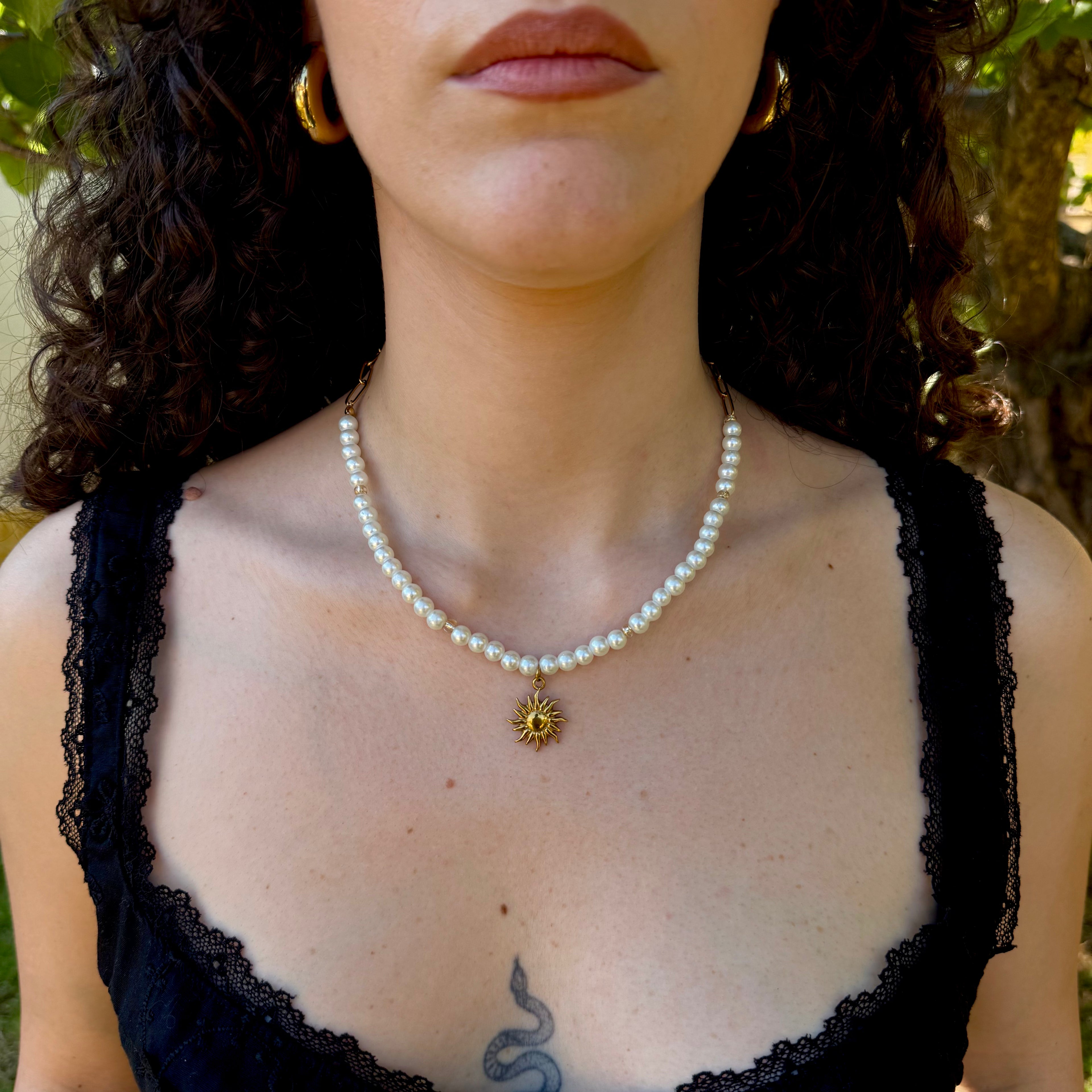Collanina Pearl - Sun