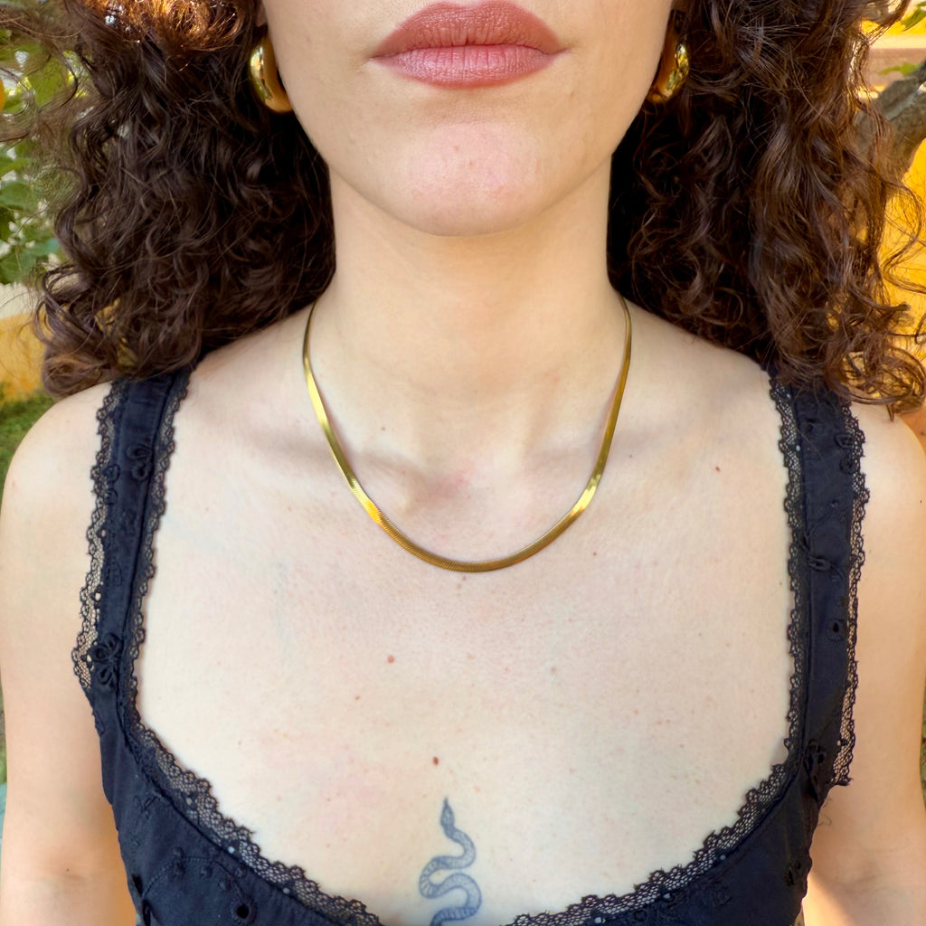 Collanina Snake - Gold